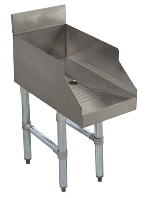 Escurridor empotrado bajo barra para cristalería 15 x 23 x 33 pulg