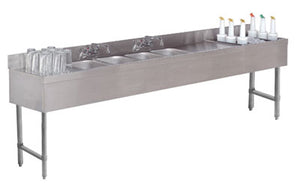 Estación combinada bajo barra 96 x 18 x 33 pulg lado derecho
