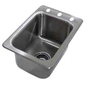 Tarja empotrable Smart Series de 1 tina 13 pulg acero inoxidable 304
