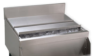 Tapa deslizable para tina de hielo bajo barra 22.75 pulg acero inoxidable
