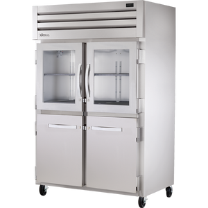 Refrigerador vertical de 52-5/8", 4 puertas, puertas combinadas, medias puertas
