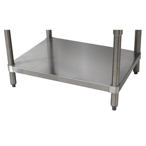 Entrepaño inferior de repuesto galvanizado para mesa de 2 pozos