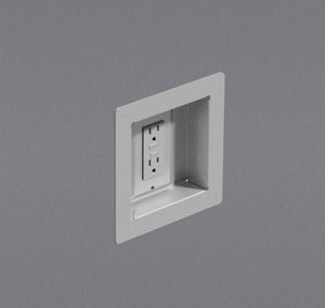 Contacto dúplex con GFI empotrado en pared de bar die