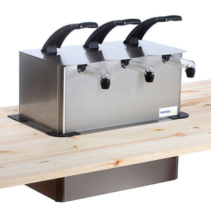 Dispensador de porciones doble 12 x 14 x 12 pulg