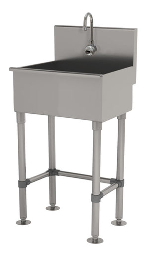 Tarja de servicio 22 pulg acero inoxidable 304 calibre 16 con llave electrónica y patas