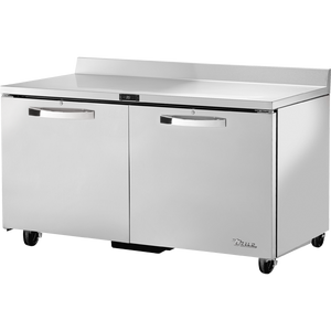 Mesa de trabajo refrigerada bajo mostrador de 60-3/8", 2 puertas, 4 repisas, Spec Package 3