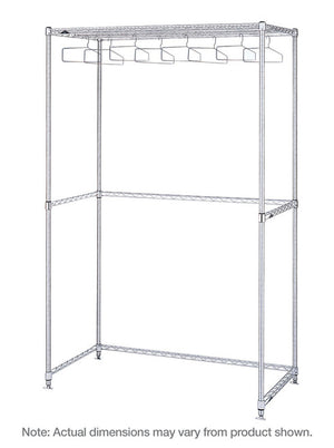 Metro acero inoxidable Upright Garment Rack
