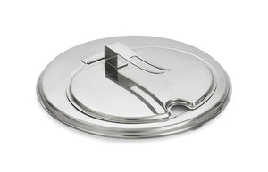 11 7/16" contemporáneo acero inoxidable hinged inset tapa