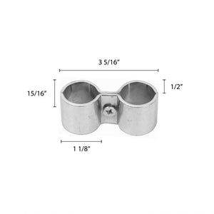Abrazaderas de hierro para poste 3-1/4" x 7/8" x 1-3/8"