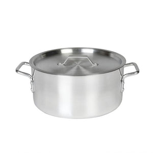 Budinera de aluminio 8 qt con tapa acabado espejo