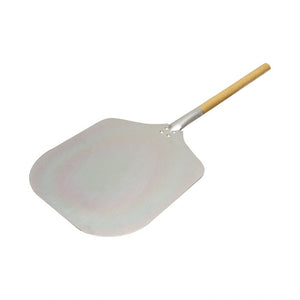 Pala para pizza de aluminio con mango de madera 30" x 12" x 14"