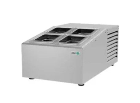 TOPPING REFRIGERADO SOBRE MOSTRADOR 4 INSERT. GN-1/6 DE 4
