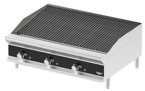 36" servicio medio gas charbroiler