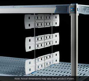 Metro repisa-to-repisa Divider para industrial Wire y Plastic Open Grid repisas