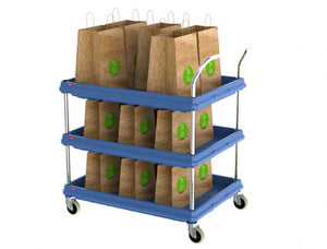 Metro Deep Ledge de 2 repisas y de 3 repisas Utility Carts
