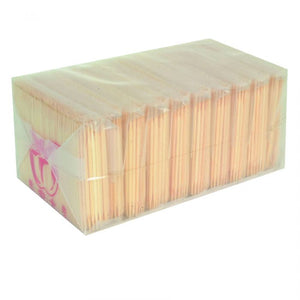 Palillos de dientes de bambú paquete con 10 bolsas