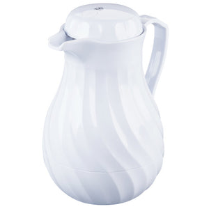 Servidor térmico para bebidas SwirlServe 64 oz Tilt & Pour color blanco