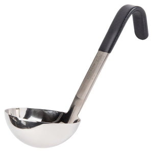 Cucharón 4 oz de una pieza uso rudo acero inoxidable con short Kool-Touch® mango
