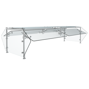 Protector de alimentos 73" Velocity ajustable de dos lados para 5 insertos/pozos 4-Series sistema de servicio para área de at