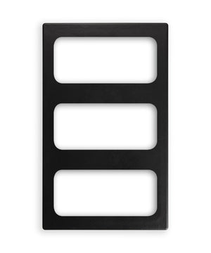 Miramar® resin plantilla para 3 tercio Miramar contemporáneo alimentos insertos en negro