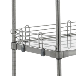Metro Super Erecta 4 pulg High Ledge para anaquel de repisa sólida 1.621 x 5.125 pulg
