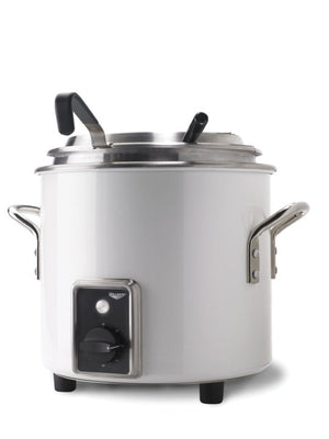 11 qt 230 V retro olla retermalizador en pearl blanco con clavija Schuko
