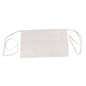 Mandil de cintura Chef Regalia de 3 bolsas, blanco, 13" x 22"