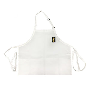 Mandil peto medio Chef Regalia de 3 bolsas, blanco, 24" x 27 1/2"