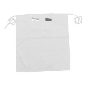 Mandil bistro largo Chef Regalia de 2 bolsas, blanco, 31" x 28"