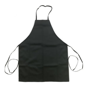 Mandil peto largo Chef Regalia sin bolsa, negro, 32" x 26"