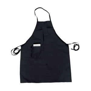 Mandil peto largo Chef Regalia con bolsa, negro, 33" x 26"