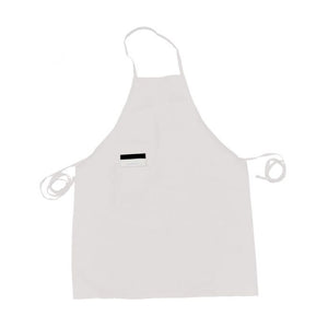 Mandil peto largo Chef Regalia con bolsa, blanco, 33" x 26"