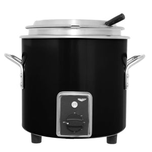 7 qt 120 V retro olla retermalizador en negro negro