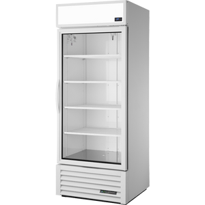 Refrigerador científico exhibidor de 30", 1 puerta, puertas de cristal, batientes, 5 repisas
