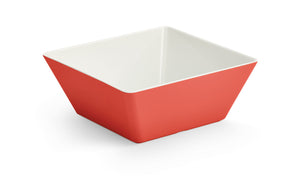 Grande cuadrado melamine cubic exhibición bowl en rojo