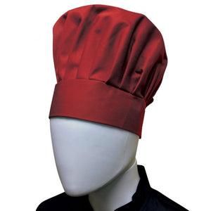 Gorro de chef Chef Regalia ajustable con velcro, talla unitalla, vino