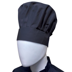 Gorro de chef Chef Regalia ajustable con velcro, talla unitalla, negro