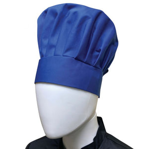 Gorro de chef Chef Regalia ajustable con velcro, talla unitalla, azul