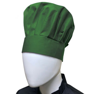 Gorro de chef Chef Regalia ajustable con velcro, talla unitalla, verde