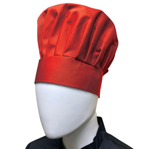 Gorro de chef Chef Regalia ajustable con velcro, talla unitalla, rojo