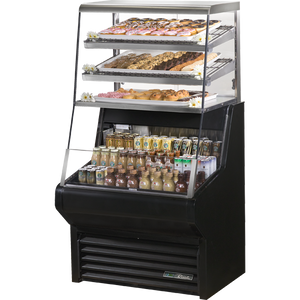 Exhibidor refrigerado de cortina de aire de 36-1/8", 5 repisas