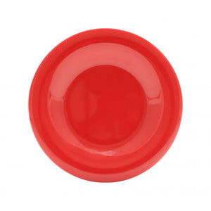 Plato de borde ancho de melamina 7-5/8" Pure Red