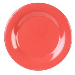 Plato de borde ancho de melamina 7-5/8" Orange