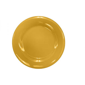 Plato de borde ancho de melamina 10-1/2" Yellow