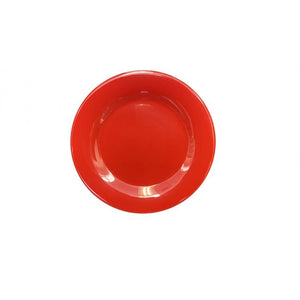 Plato de borde ancho de melamina 11-3/4" Pure Red