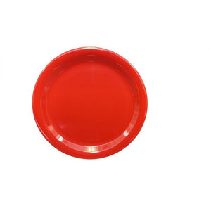 Plato de borde angosto de melamina 9" Pure Red