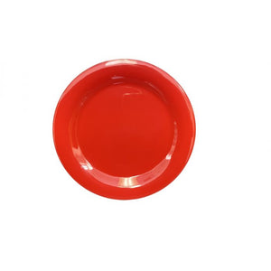 Plato de borde angosto de melamina 10-1/2" Pure Red