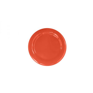 Plato de borde angosto de melamina 10-1/2" Orange