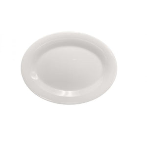 Platón de melamina 9-1/2" x 7-1/4" Ivory