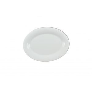 Platón de melamina 9-1/2" x 7-1/4" White